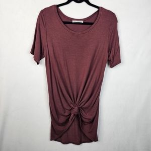 Chris & carol burgundy tunic top.
